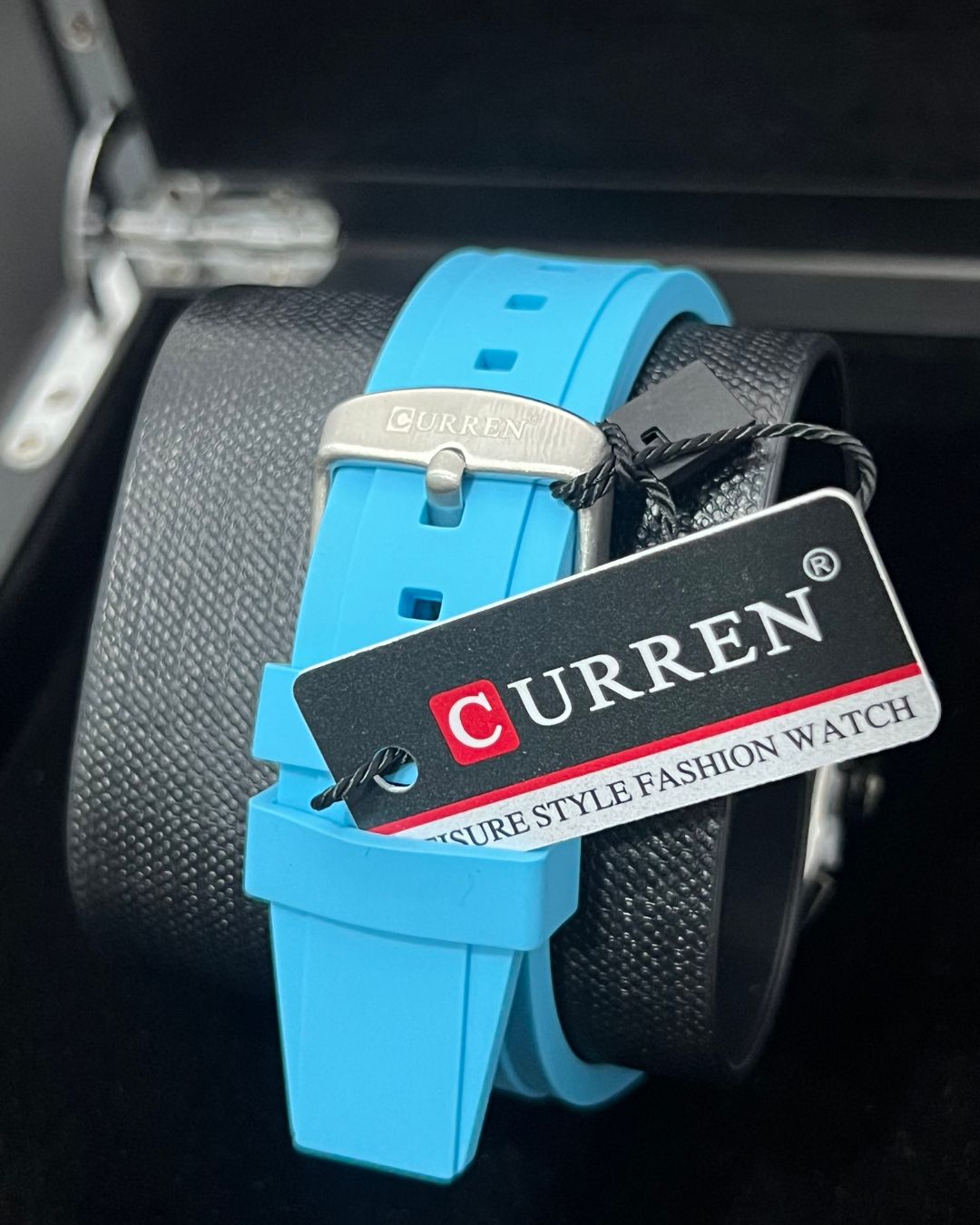 Curren M 8443 Goma Azul claro